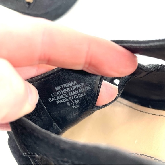 Marc Fisher Trinaa Black Suede Platform Sling Back Heel - Picture 8 of 10